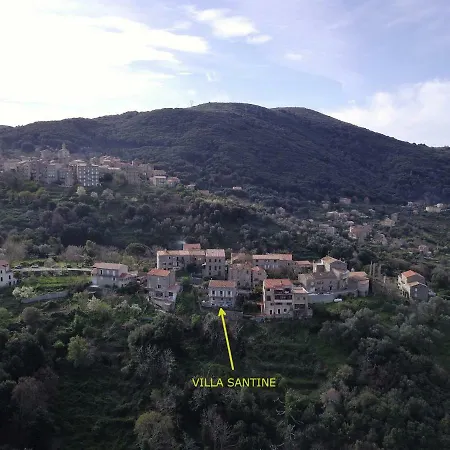 VILLA SANTINE AVEC TERRASSES et VUE PANORAMIQUE Santa-Lucia-di-Tallano Exterior foto